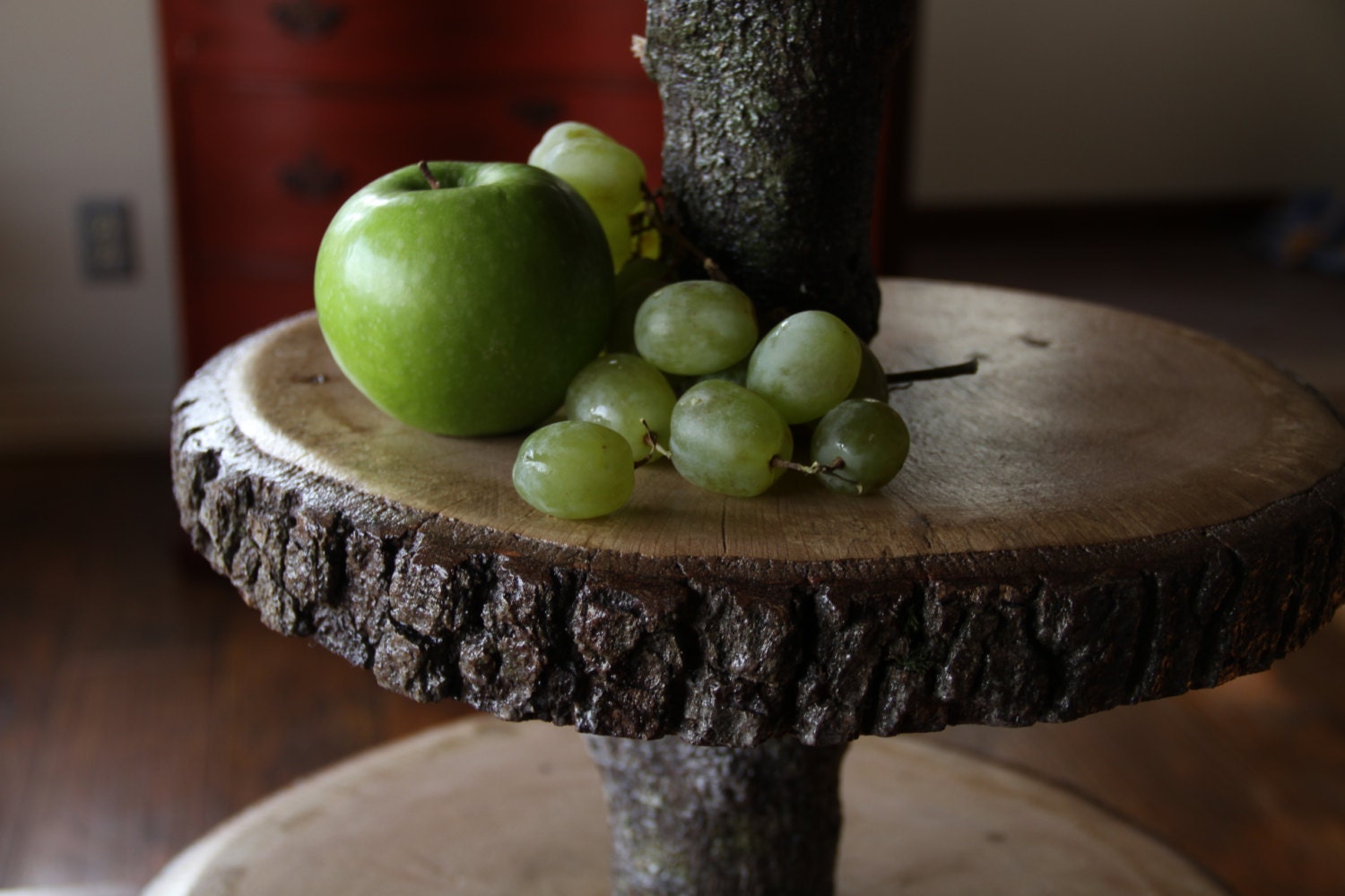 3 tier Cake Pop for 100 pops or Cupcake stand, Custom size Cake Pedestal - Oak tree rustic charm - OOAK - Tree Cake stand