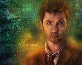 Doctor Who David Tennant 13x19 Print (Signed by Barry Sachs)