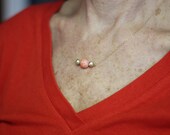 Three Bead Necklace - 14K gold filled necklace - simple jewelry