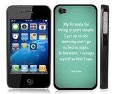 Cary Grant Inspirational Quote Snap-On Cover Hard Carrying Case for iPhone 4/4S