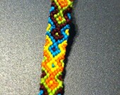 String Friendship Bracelet, 10 string arrowhead