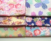 FREE POSTAGE Japanese Cherry Blossom Fabric - Sakura Fat Eighth Bundle
