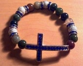 Rain Day Cross Beaded Bracelet