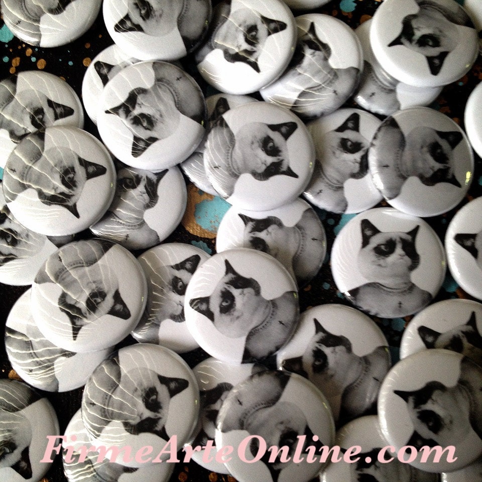 Sacred Heart Of Tard The Grumpy Cat 1inch pin