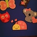 Valentine's Day Critters with Hearts Set of (5) Die Cuts
