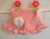 Diaper Cover, Crochet Baby Skirt with Diaper Cover, Baby Girl Skirt, Photo Prop, Newborn, Summer Skirt