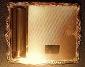 1950s Stratton " Lipstick Empress " compact in Stratton " Empress "  vintage lipstick Stratton powder compact handbag mirror MINT CONDITION