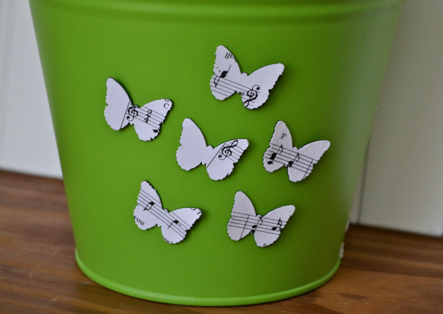 Music Butterfly Magnets - Butterfly Magnet made from Sheet Music