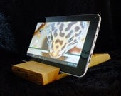 Wooden tablet stand (Nexus 7, Kindle, iPad Mini, iPhone, iPad)