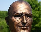 Bronze Steve Jobs Apple CEO Plant Vase Jug iPhone iPad iPod Creator Sculpture Art Statue Figure OSX
