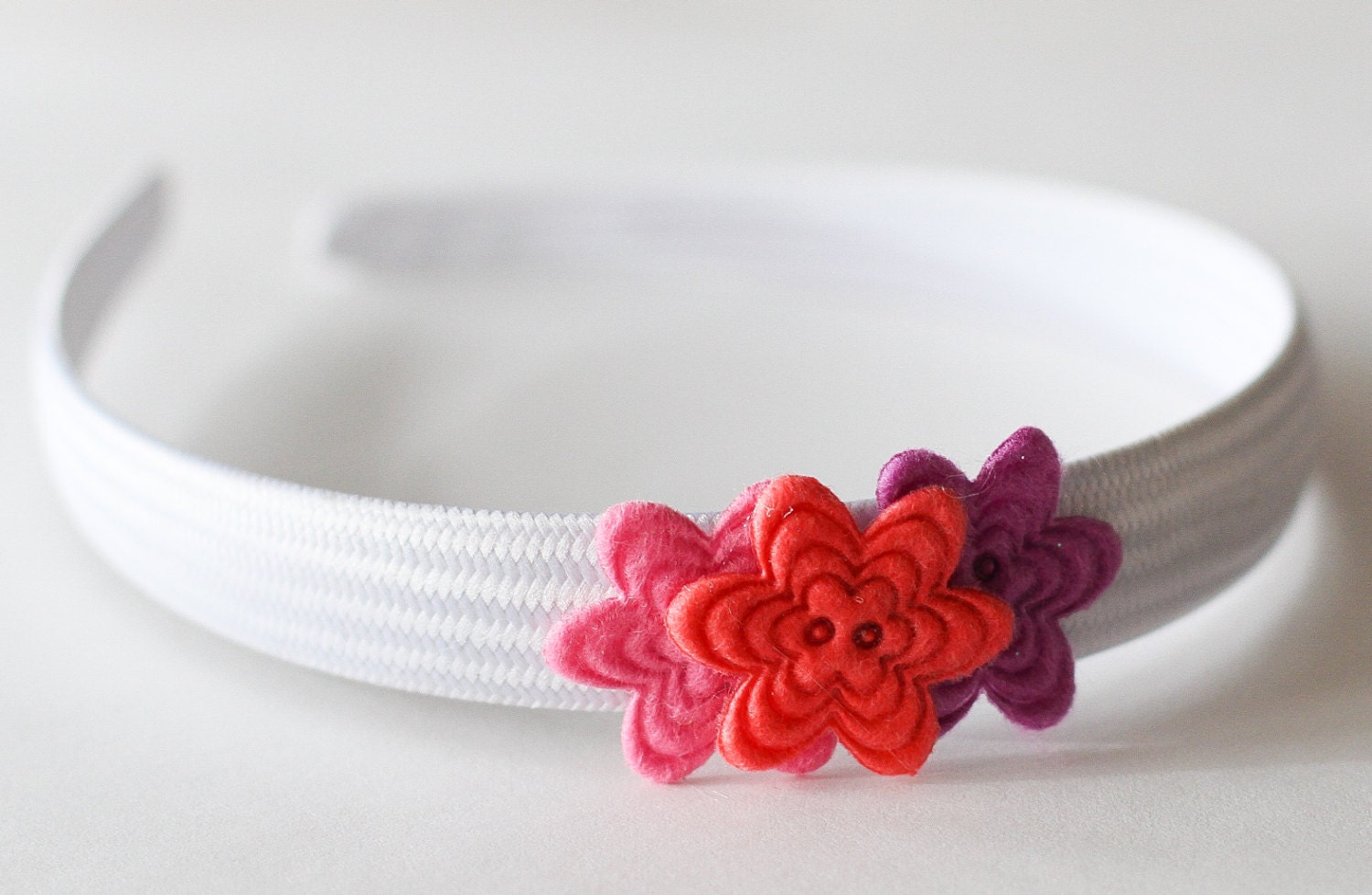 Pink Lavender And White Flower Headband, Felt Flower Headband, Felt Flowers, Spring Heaband, Valentines Headband, Headband