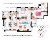 Will Truman & Grace Adler apartment from 'Will and Grace' (Medium)