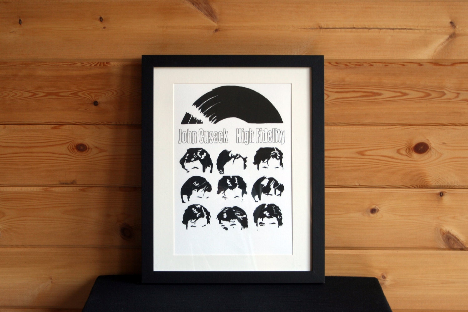 High Fidelity - John Cusack- Movie Poster - Graphic Illustration A4 - Art Print