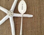 Herb Garden Marker-SAGE Recycled Hand Stamped Silverplate Silverware