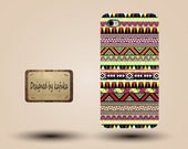 iphone case, i phone 4 4s 5 case,cool cute iphone4 iphone4s 5 case, plastic rubber cases cover,green red yellow geometric aztec stripe p1022