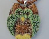 Owl Always Love You Jewelry Pottery Owl Pendant Necklace Jewelry