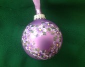 Lavender heart ornament
