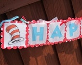 Birthday Banner - Dr. Seuss - Cat in the Hat