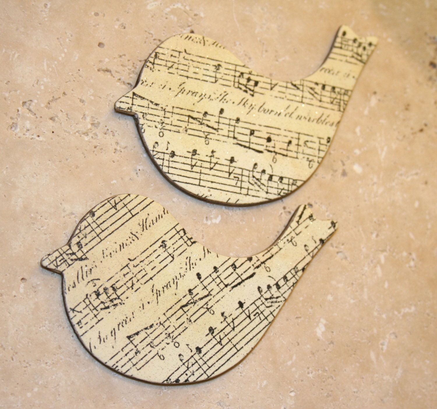 Bird magnets, Fridge magnets, Bird decor, Nature lover gift, Sheet music decor