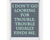 40% OFF SALE Harry Potter Quote, Inspirational Print, Humorous Print, Grey and Jade, Customizable, 8 x 10 Print