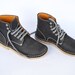 Handmade Curried Leather Women Desert Boots
