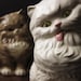 Large Ceramic Cats, Vintage Cat Decor, The Mischievous Cats