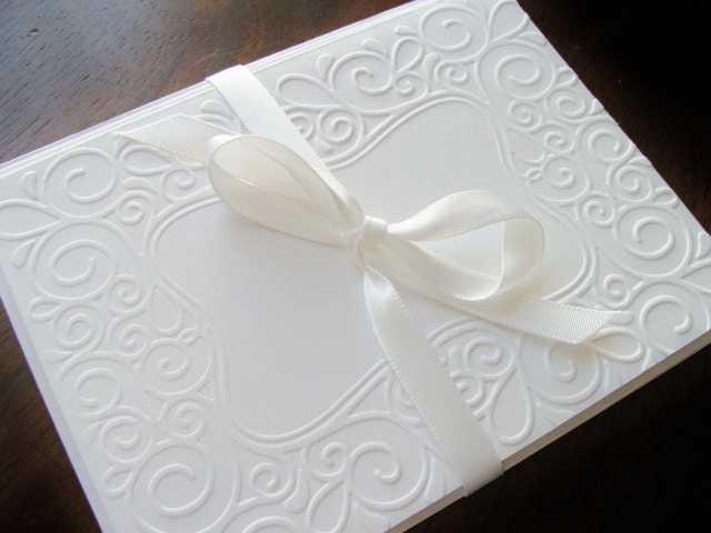 Set of 8 Decorate Your Own, DIY Swirls, Blank Cards, Embossed Cards, Notecards, Stationery, Paper Goods, Handmade Cards
