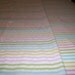 Full Size Fitted and Flat Sheet Tastemaker by Mohawk Pink Yellow Blue Green Stripes No Iron Muslin
