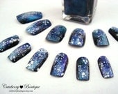 Customized Acrylic Nails - Glamorous Galaxy