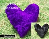 Fluffy Faux Fur Heart Shaped Cushion
