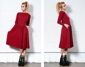 x / / Red Laura Ashley Dress / / x