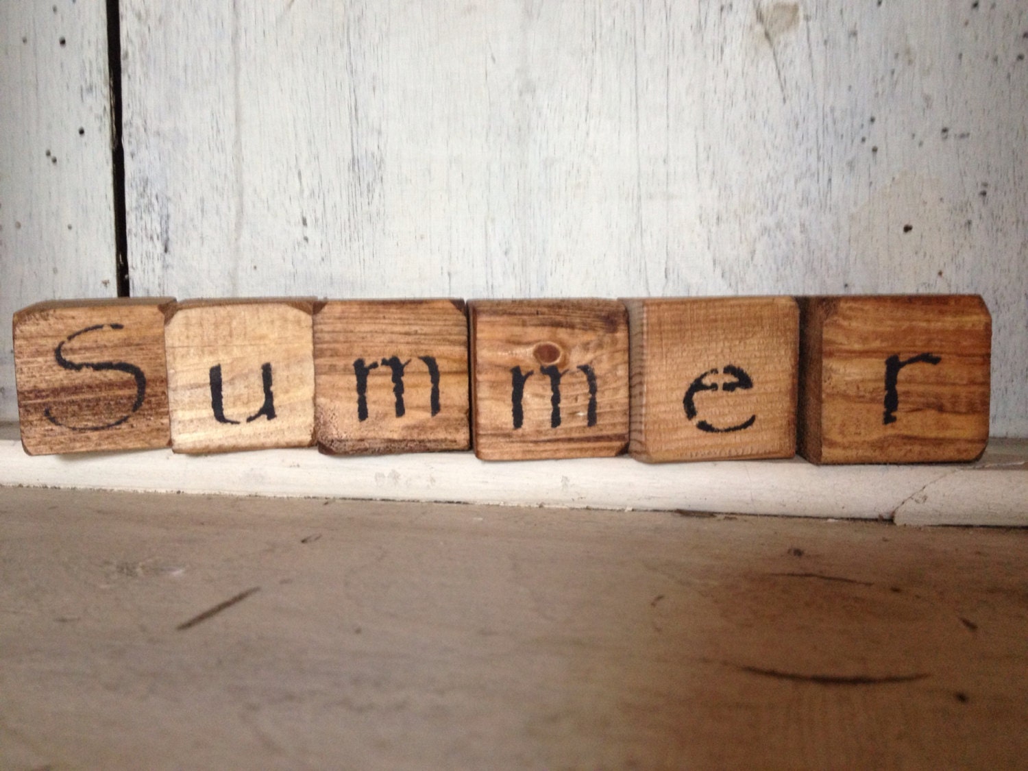 Wood SUMMER blocks