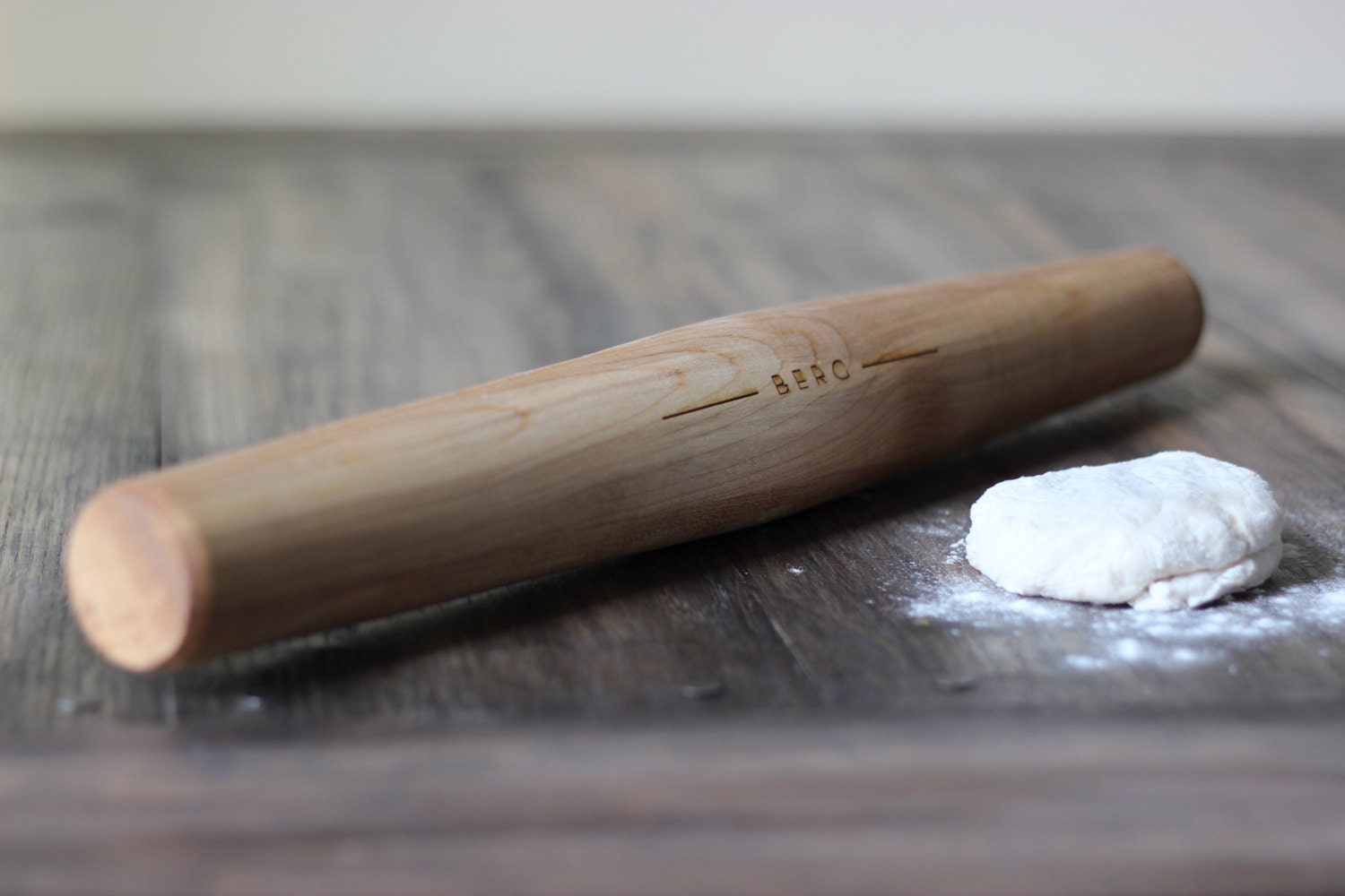 Custom French Style Rolling Pin - Solid Wood Engraved Personalized Kitchen Keepsake