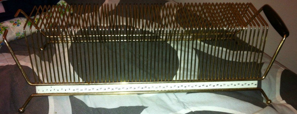 Vintage 50s/60s 45 Record Holder and 60 45s