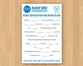 DIY Printable Baby Shower Mad Libs Guestbook