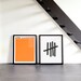 Pantone 1495U vintage poster