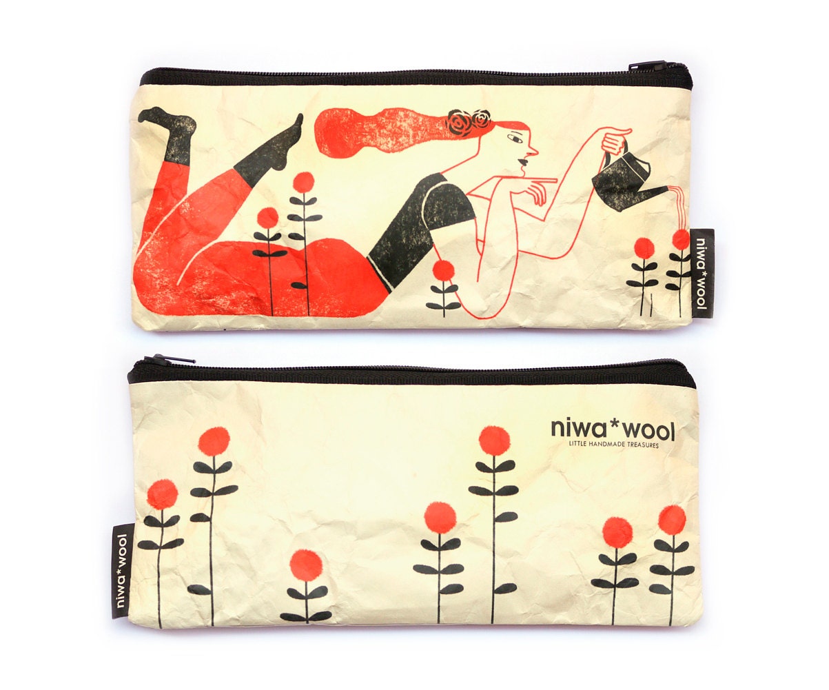 Pencil Case Illustrated by Malota made by Tyvek