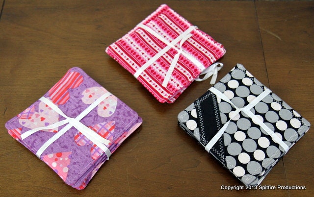 Fabric Coasters, Four in each set