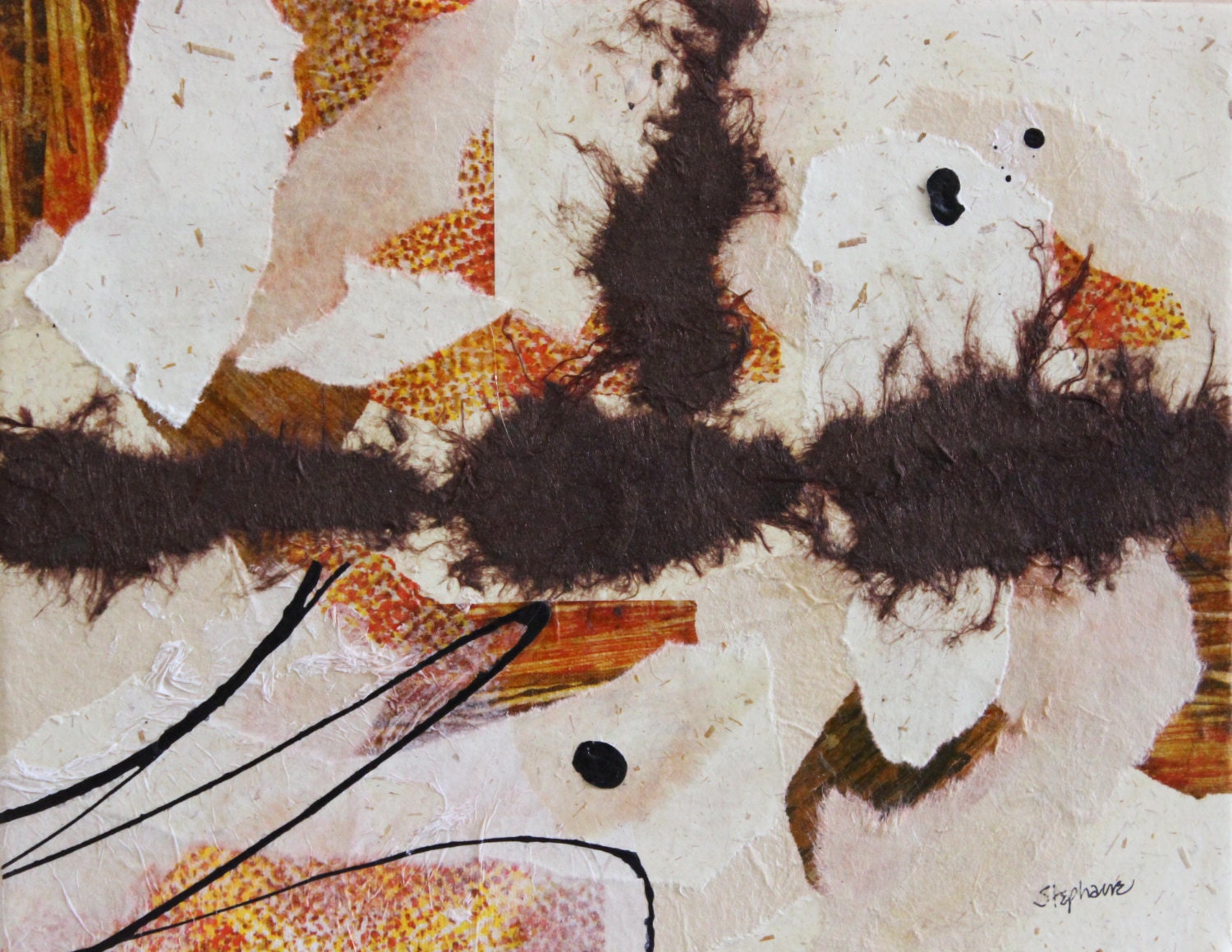 Life Line - an original collage 14 x 11"