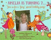 Bright Fairy Garden Party Birthday Party Invitation - Printable Il_170x135