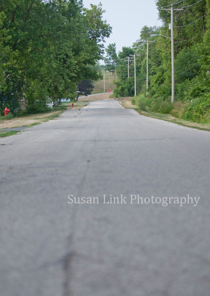Postcard Stationery A Lone Country Road Landscape Nature Summer Spring Home Art Decor Photograph