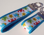 Sea Critters Key Fob - Key Ring, Key Chain - choices of sizes, full wrist or mini