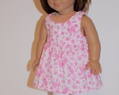 18 inch Doll Clothes, Pink Top White Capris and Felt Doll Shoes Fit 18" dolls like American Girl
