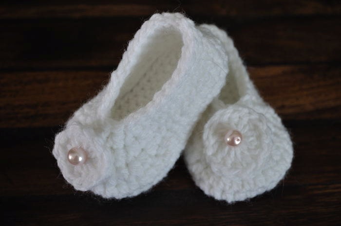 Infant Easter Spring Baptism Christening Booties