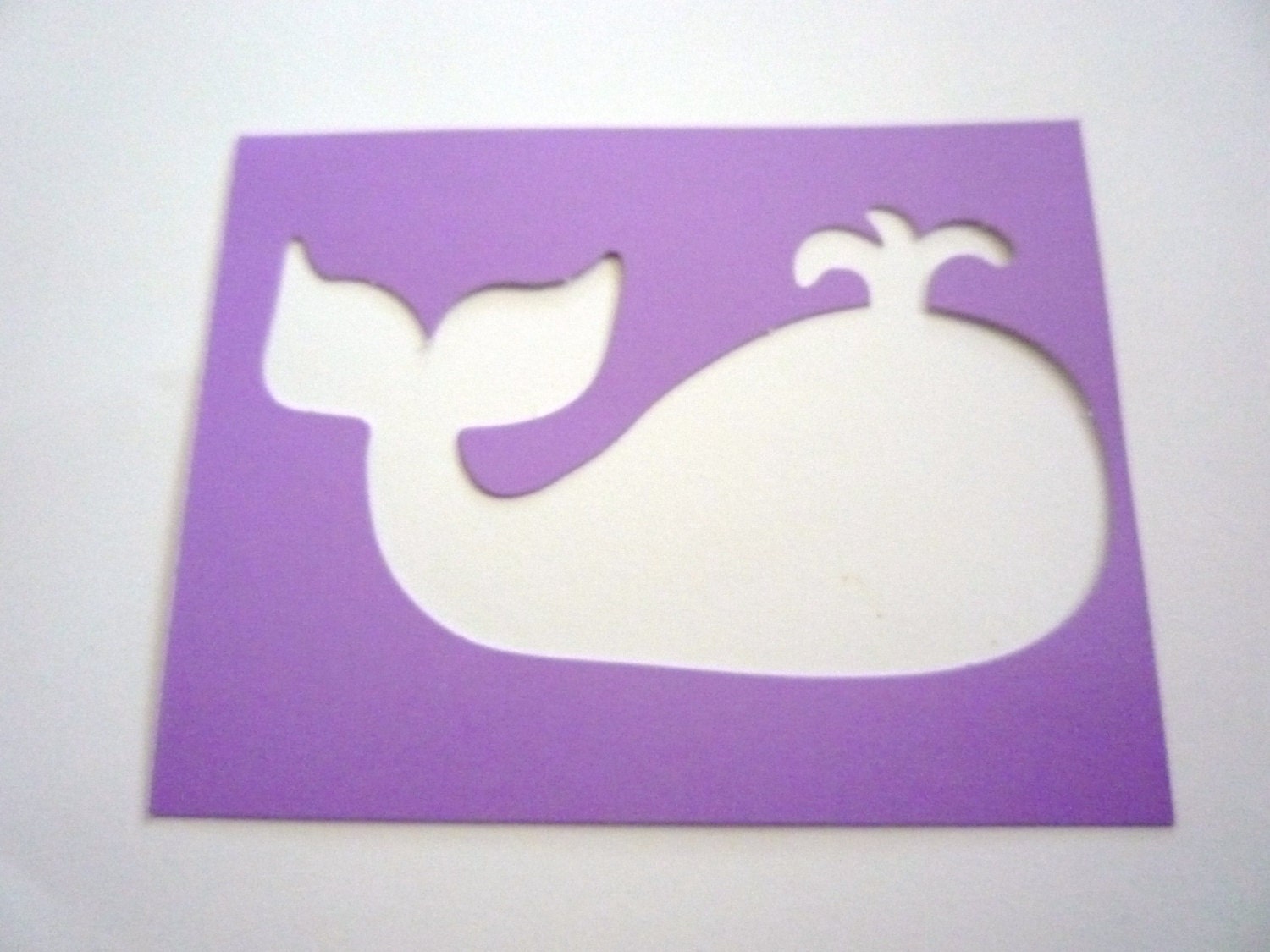 New - One WHALE  Decorative Wall or Art Stencil  Sturdy & Reusable
