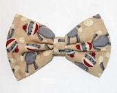 Boys Bow Tie Sock Monkey, Newborn, Baby, Child, Little Boy, Great for Special Occasion Wedding or Photo Prop