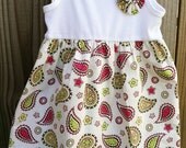 Girls Tank Dress, Summer sundress, 3T Ready to Ship