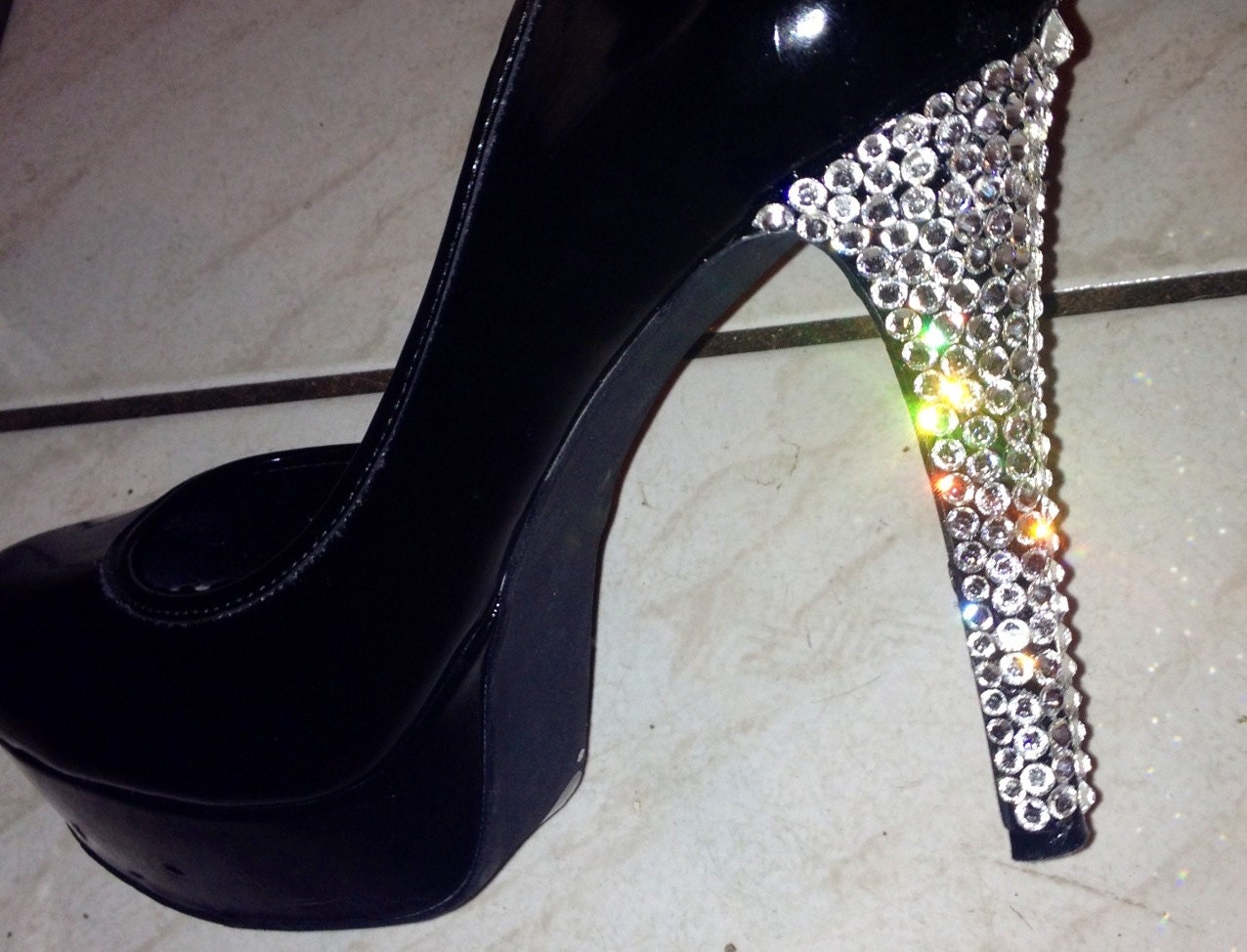 Party pumps- Swarovski strassed heel  ( EDC,prom,night out)