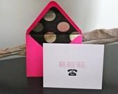 Hello There Note with Lined Envelope-Perfect for Valentine's Day or Any Day