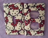 Hello Kitty Super Cute Outlet Cover And Switch Plate Cover Set